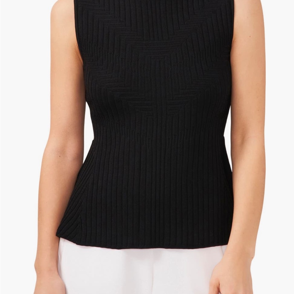Halogen Sleeveless Peplum Sweater (S)